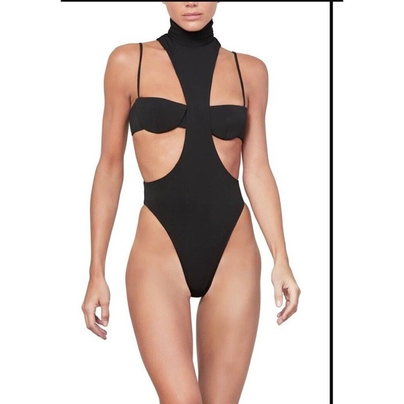 LaQuan Smith Tops - La Quan Smith Mock Neck Bodysuit